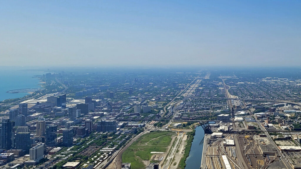Willis Tower Panorama południa Chicago